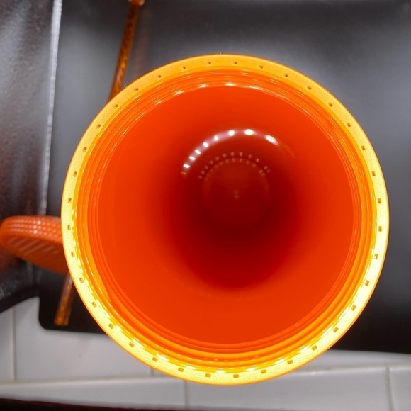 New Starbucks 2022 Venti Orange Studded Tumbler “Bling Pearlized” Fall Halloween - Picture 4 of 5